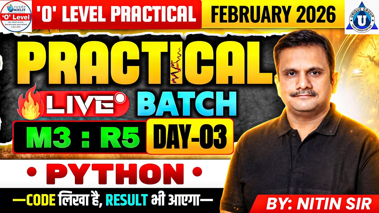🎯 O Level Practical | Python (M3:R5) | Feb 2026 Exam | Full Guide | DAY ...