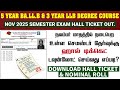 🔴🔴 TNDALU Novermber Month Semester Exam Hall Ticket Out | How to Download LLB Hall Ticket..!!!