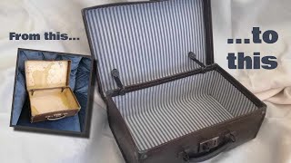 Relining an old suitcase - Part 3