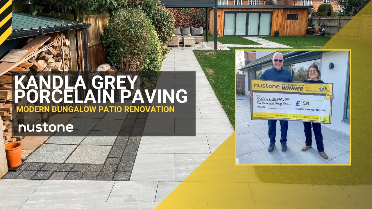 Bugalow's Modern Transformation Completed with Kandla Grey Porcelain Paving!