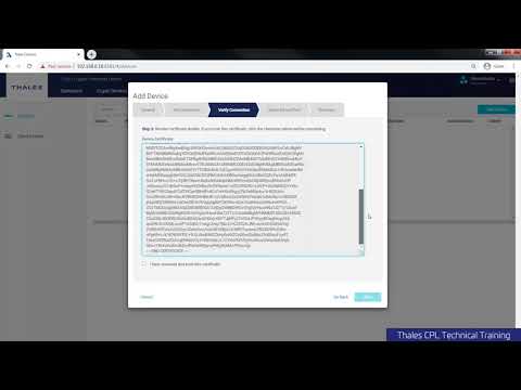 Thales Crypto Command Center Training - Add a New Luna HSM Device