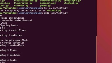 Mininet Miniedit example