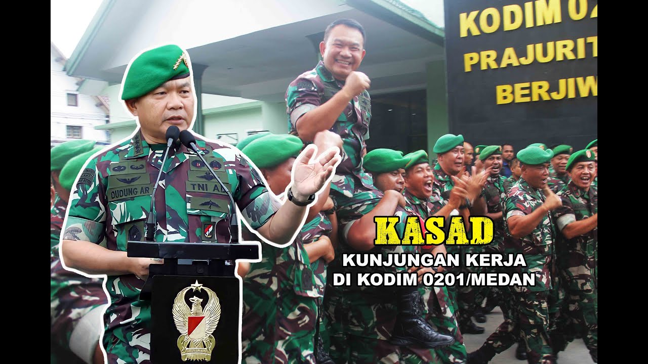 KASAD Kunjungan Kerja di Makodim 0201/Medan