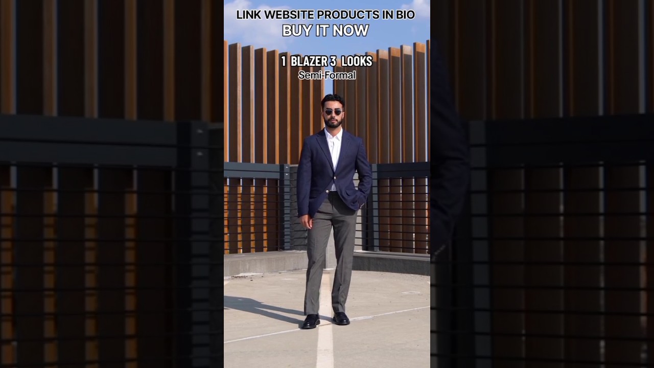 COOFANDY Mens Sport Coat Casual Blazer One Button Business Suit Jacket