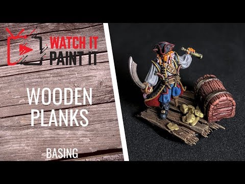 How to make realistic wooden plank (boards) bases for miniatures