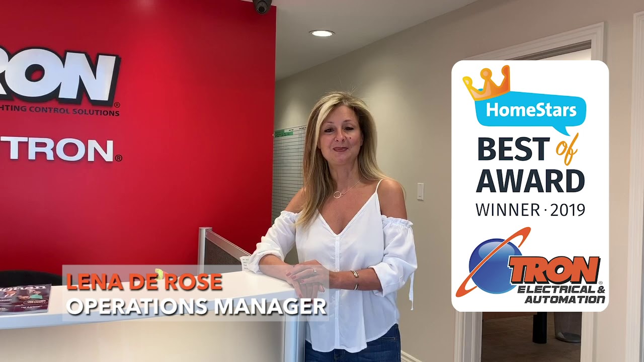 HomeStars Best Award Winner 2019 - Tron Electrical & Automation