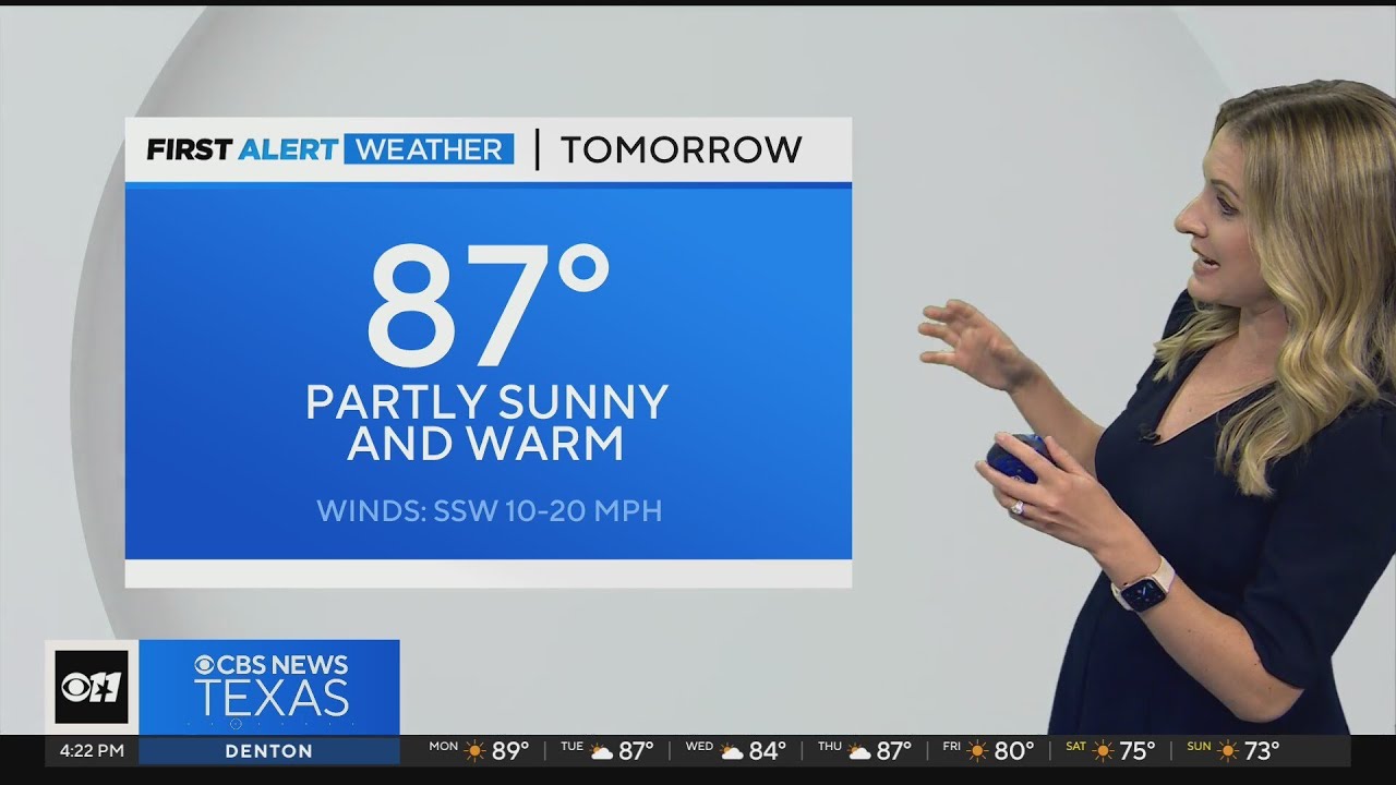 Partly sunny & warm day ahead for North Texas Tuesday - YouTube