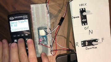 Servo/Live steam control demonstration - LCC / OpenLCB WiFi dead-rail train decoder