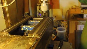 DIY cnc lathe build - part 2, base frame machining