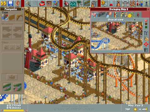 Lets Play Roller Coaster Tycoon - 11 - (James Has ...