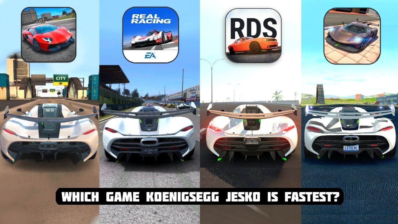 Koenigsegg Jesko Top Speed in Real Driving School,Real Racing 3,Extreme ...