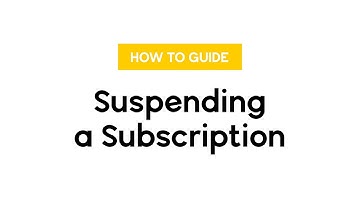 Suspending a Subscription with SkipsAndBins.com