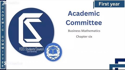 First year - Business Mathematics - Ch 6 “Linear Programming, the simplex method”section 1,2,3.