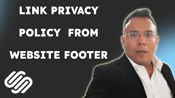 How to link to privacy policy on Squarespace from website footer  { 2025 edition }