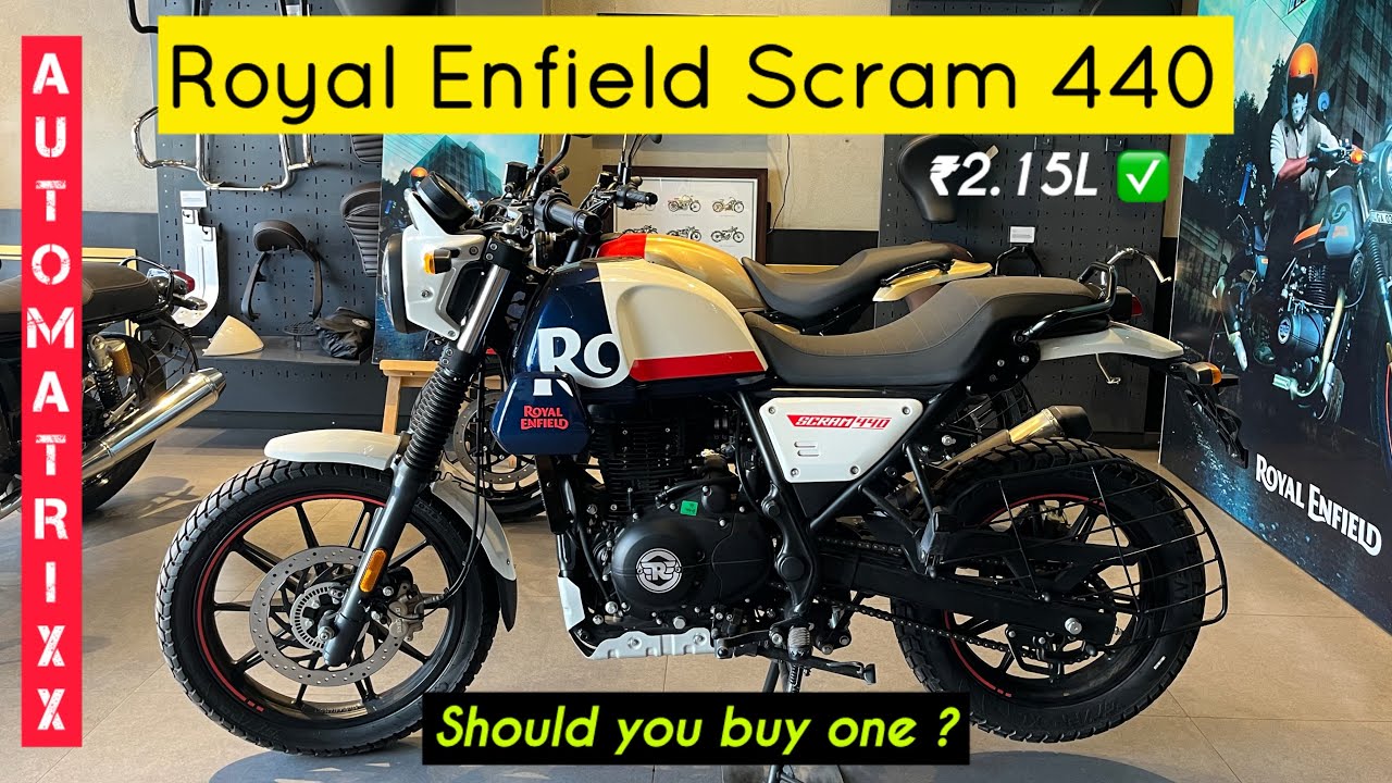 Scram440 2025 Royal Enfield Scram 440 walk around review #royalenfield #scram440 ...