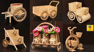 6 Beautiful flower vase decoration ideas with jute rope, Metal wire and Popsicle Sticks | Home Decor