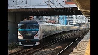 E257系 NC‐34＋NA‐07編成 踊り子 返却回送　土呂駅通過