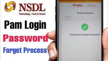 NSDL Pam Login PAN Password Reset Process Full Details by @DailyBusinessOfficial