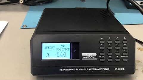 Sharman AR600XL Antenna Rotator How to program memory
