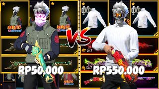 FF ACCOUNT REVIEW PRICE 50,000 VS 550,000!! AWESOME FULL MAXX SPECS🥶🔥