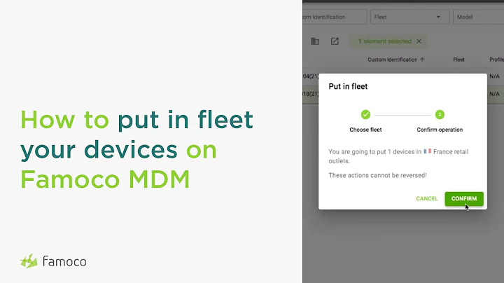 How to put in fleet your devices | Famoco MDM Tutorials