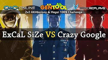 Generals Zero Hour 2v2 - ExCaL SiZe VS Crazy Google - BO13
