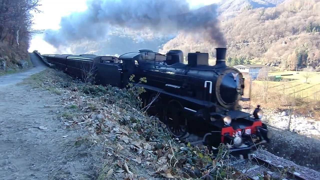 CHE MERAVIGLIA! Il TRENO STORICO Novara-Varallo torna a SBUFFARE sui BINARI VALSESIANI! Parte 1