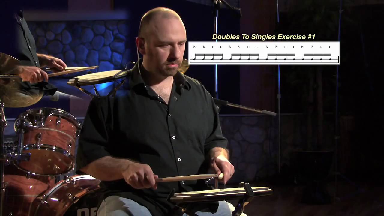 Doubles To Singles Exercises | Drum Lessons - YouTube