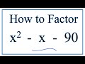 Factoring Quadratic Equations Concepts