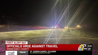 Travel not recommended across eastern Iowa Friday morning