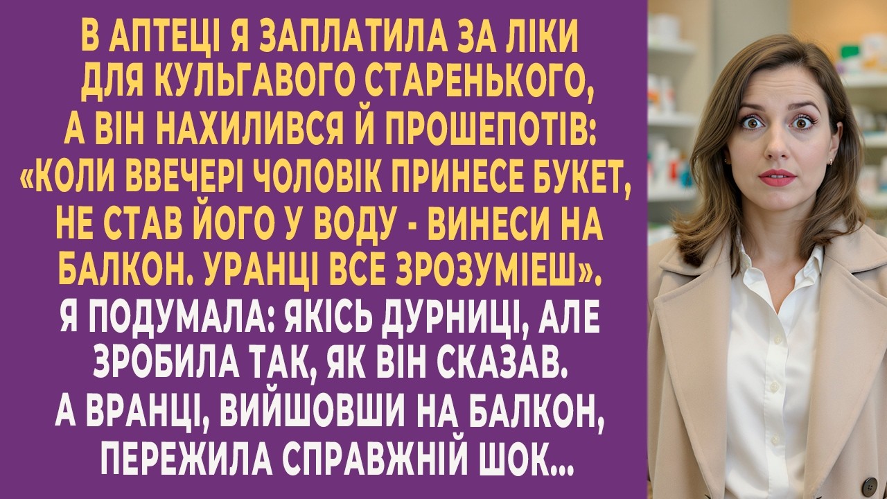 Я заплатила за ліки старому незнайомцю, а вранці я пережила справжній шок…