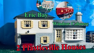 Plasticville neighborhood, Erie Bay Window Caboose & More! Lionel Layout March Update