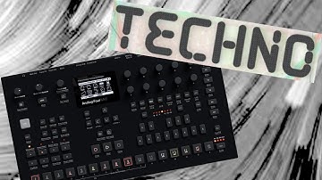 Elektron A4 only TECHNO with the four independent channels - Kick - HitHats - Percussion -Bassline