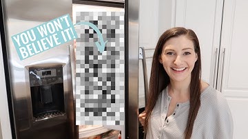 SIDE BY SIDE REFRIGERATOR & FREEZER ORGANIZATION // Simple Fridge & Freezer Clean And Organize