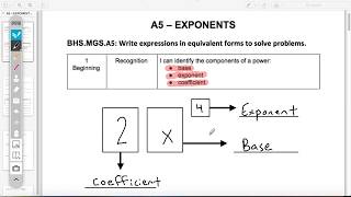 A5 - Exponents - 1-3 Notes