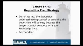 How to prepare to be deposed as an expert witness in a medical malpractice case.