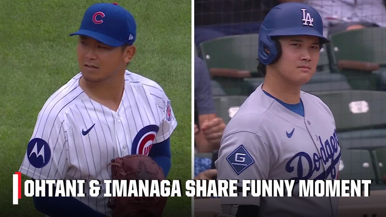 Shohei Ohtani bows to Shota Imanaga before launching leadoff home run 💥 | MLB on ESPN