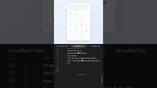 How To Make A Calculator Using HTML CSS And JavaScript #shorts #shortsfeed #viral