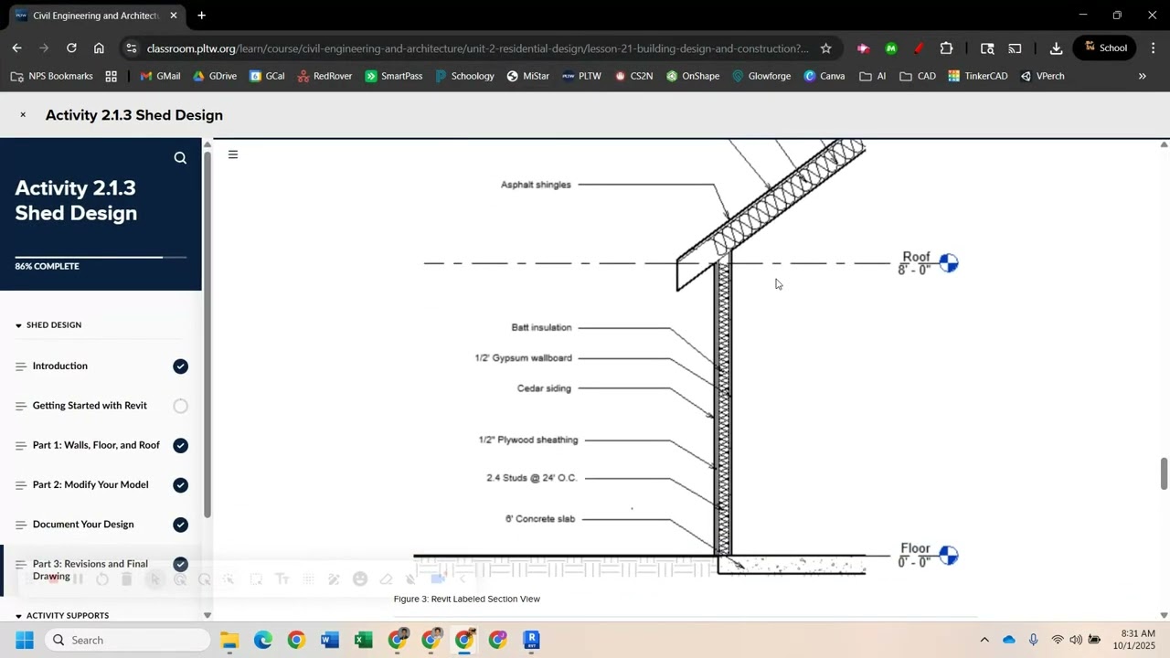 [2025 UPDATE] PLTW CEA Utility Shed 3 | Revit Tutorial