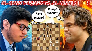 MAGNUS SE ATREVE A TROLEAR AL GENIO PERUANO!! | Martínez vs. Carlsen | (Titled Cup late).