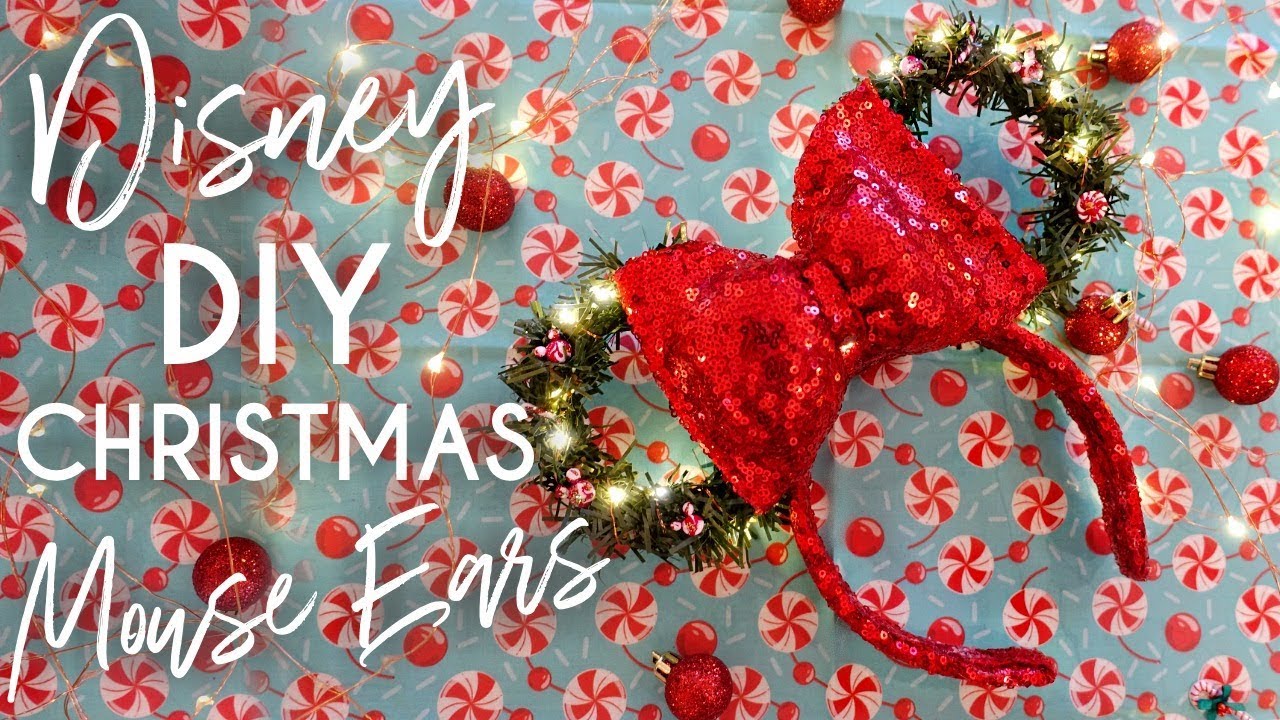 Disney DIY Christmas Mouse Ears - YouTube