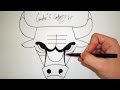 Como Desenhar a logo Chicago Bulls [NBA] - (How to Draw Chicago Bulls logo) - SLAY DESENHOS #46