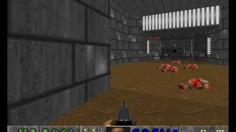 The Ultimate DOOM - E2M1 Deimos Anomaly - UV-Max Run in 4:03