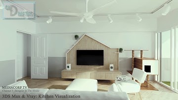 3D Visualization/Animation: Cat Living Room Walkthrough using 3DS Max & Vray