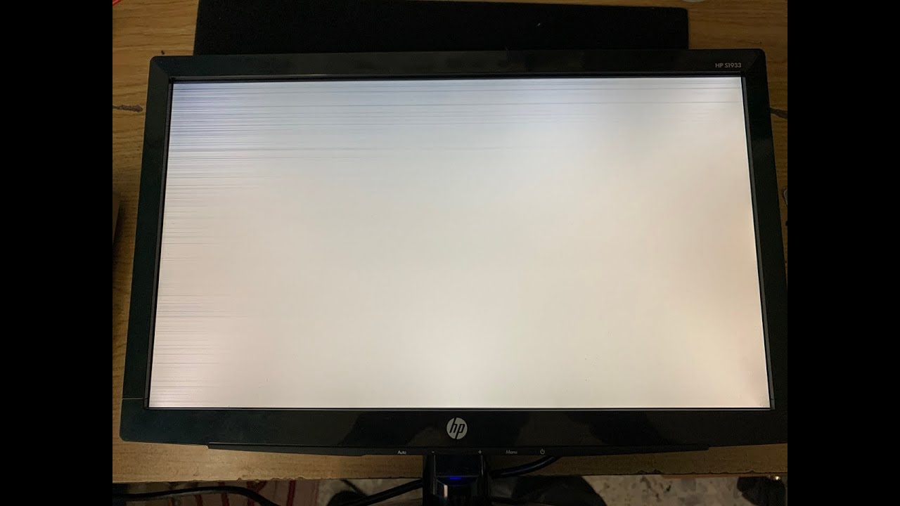 Falla, pantalla blanca monitor LCD HP S1933, posible solución. - YouTube