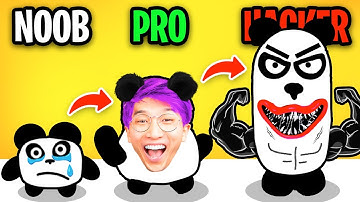 NOOB vs PRO vs HACKER In 3 PANDAS!? (ALL LEVELS)