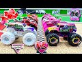 Toy diecast monster truck racing tournament  16 truck valentines day monster truck race youll love