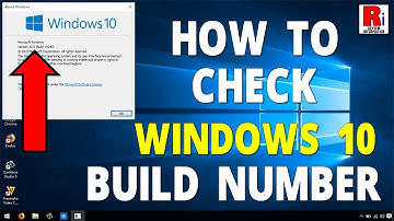 How To Check Windows 10 Build Number