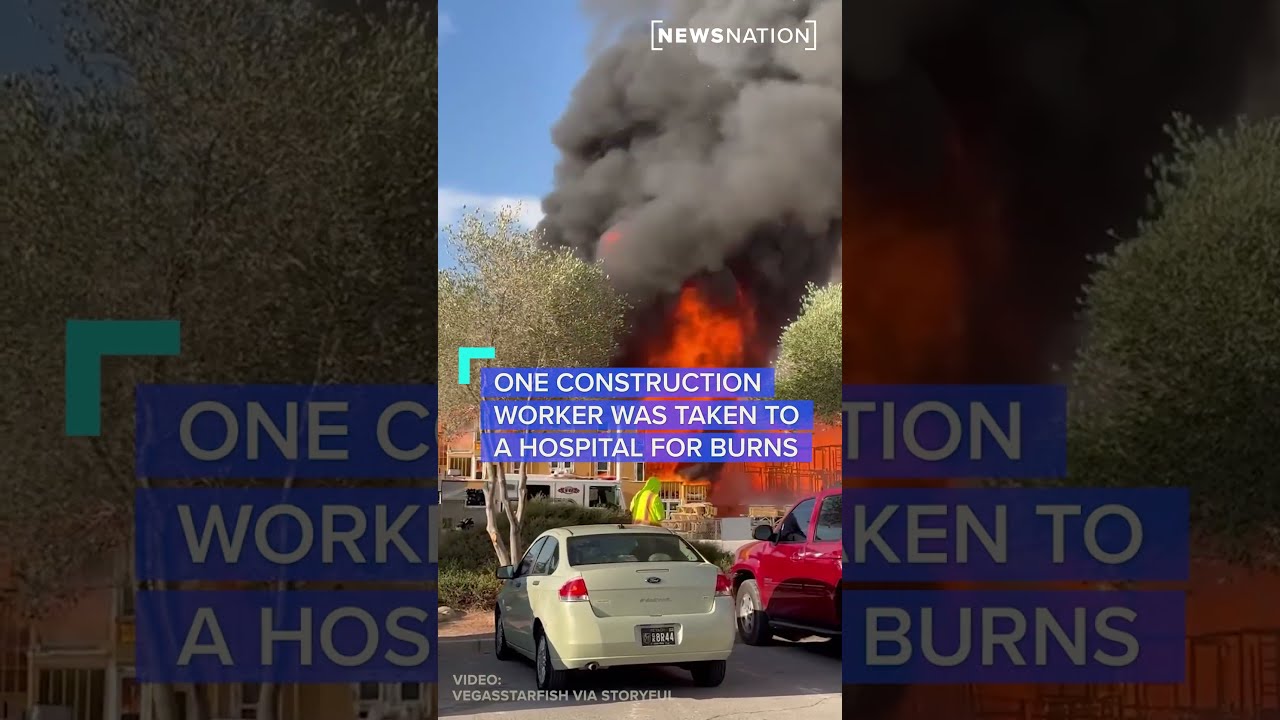 Massive Fire Rages At A North Las Vegas Construction Site