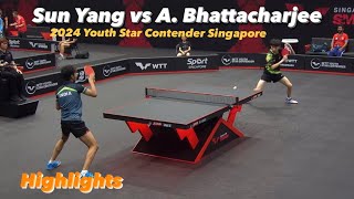 Chinese Defender: Sun Yang 孙扬 vs Ankur Bhattacharjee | 2024 Youth Star Contender Singapore (U19-SF)